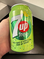 Газированный напиток 7 UP Free of Sugar Севен Ап Фри без сахара, 24 шт * 330 мл, Франция #22, 芒果人