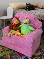 Кресло детское мягкое диванчик трансформер Розовая Прицесса #9, Марина