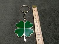 Брелок для ключей Клевер, для автомобильных ключей, на сумку, рюкзак / талисман на удачу, амулет #5, Вероника С.