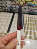 Нож для чистки и нарезки овощей и фруктов / овощной нож кухонный Samura HARAKIRI 99мм SHR-0011W #73, Дмитрий П.