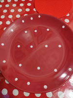 Тарелка обеденная Доляна "Красный горох", диаметр 27 см #6, Анастасия Б.