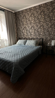 Покрывало на кровать 200х240 "Унисон" Soft touch Blue-gray #77, Анастасия М.