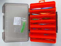 Коробка для воблеров двухсторонняя Aquatech 17500 (275х195х55мм) оранжевая #8, Александр Ш.