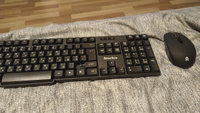 Беспроводные мышь и клавиатура AlterAcs KM001-ORE, дальность 10м, черный #8, Алексей М.