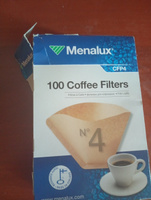 Menalux Фильтр для кофе неотбеленные №4, 100 шт #2, Светлана Ж.