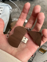 BambooWood USB-флеш-накопитель Брелок 32 ГБ, коричневый #23, Ольга Т.