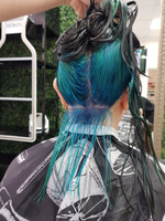OLLIN PROFESSIONAL Гель-краска для окрашивания волос CRUSH COLOR бирюза 100 мл #9, Надежда М.