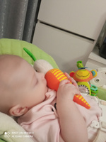 Мягкая игрушка погремушка для новорожденных малышей "Зайка Морковка" #132, Яна П.