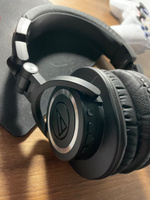 Audio-Technica Наушники беспроводные с микрофоном, 3.5 мм, USB Type-C, черный #1, Владимир Л.