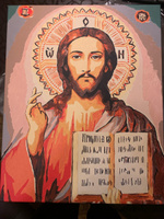 Картина по номерам Т196 "Икона Иисус Христос" 40х50 см #7, Ольга М.