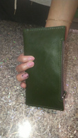 Кошелек женский NAVEKA, кошелек из натуральной кожи"Монтана", зеленый, 18х9,5х1 см #82, Андрей С.