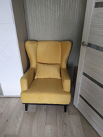 Кресло Вегас мягкое для отдыха дома, на ножках, велюр Max Yellow 75х85х90 (ШхГлхВ) #26, Виктория В.