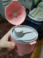 Контейнер для хранения сухой смеси/ для детского питания 250 мл., герметичный, с мерной ложечкой, цвет розовый #7, Анастасия С.