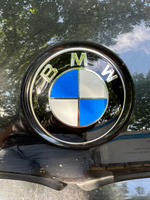 Эмблема на багажник для БМВ 73 мм / Значок для автомобиля BMW 51148132375 - 1 штука сине-белый #4, Mukhit M.