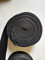 Стропа ременная черная 50мм, намотка 10м, лента для шитья текстильная #35, Андрей .