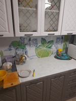 Универсальная самоклеящаяся пленка для кухни "Лайм со льдом 3889" 2000*600 мм, с 3D защитным покрытием. #5, Виктория Б.