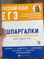 Справочное издание для детей. Серия "Шпаргалки в схемах и таблицах" РУССКИЙ ЯЗЫК. ЕГЭ, 165х210мм 24л #1, Юлия С.