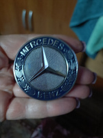 Эмблема, значок на автомобиль Мерседес Mercedes 57мм синий (штыри) #4, Полищук Светлана