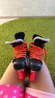 Шнурки для коньков WH хоккейные с пропиткой, 180 см, оранжевые #7, Руслан Д.