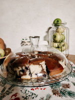 Тортница "Pattisserie" для тортов и пирожных, с крышкой, диаметр 32,2 см, стекло #29, Ирина П.