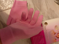 Увлажняющие гелевые перчатки / Многоразовые SPA перчатки косметические, маникюрные для увлажнения кожи рук, розовые #1, Анна Я.