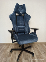 Игровое кресло Бюрократ ZOMBIE VIKING KNIGHT Light-27, ткань текстиль, синий #37, Никита Н.