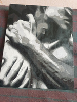 Картина по номерам Hobruk "Объятия", на холсте на подрамнике 40х50, раскраска по номерам, набор для творчества, девушка / люди #8, Марина У.