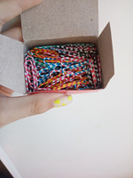 Скрепки Brauberg, 28 мм с цветными полосками, 100 штук, в картонной коробке #68, Виктория В.