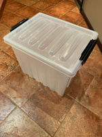 Набор контейнеров для хранения на колесиках, ящики для хранения вещей 50л, 3шт, прозрачный #69, Валерий С.