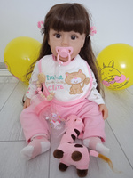 Кукла для девочки Reborn QA BABY "Моника" детская игрушка с аксессуарами и одеждой, большая, реалистичная, коллекционная #49, Татьяна Д.