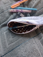 Пенал-косметичка для школы OyLoy Fish, для карандашей, для канцелярских принадлежностей, текстильный, сиреневый #5, Анна С.