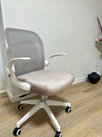 Компьютерное ортопедическое кресло рабочее на колесиках крутящееся Byroom Office Template VC6007-G серое для ПК. Офисный стул взрослый для школьника или руководителя со спинкой #32, Лена Г.