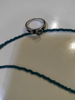Чокер из шпинели в цвет Лондон Топаза / Колье из натуральных камней / ожерелье женское #98, Лариса К.