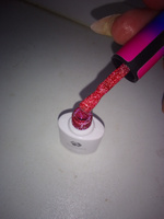 Гель лак для ногтей ADRICOCO Little Pixie красный светоотражающий с блестками №12, 8 мл #107, Альбина К.
