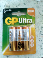 Батарейки пальчиковые GP Ultra 15А (LR06) АА 1,5V щелочные (алкалиновые), 6 шт #179,  Марина Ш.