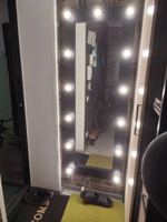 Гримерное зеркало 60 см х 160 см, черный, 13 ламп/ косметическое зеркало #7, Екатерина Т.