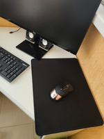Коврик для мышки мыши игровой для клавиатуры удобный нескользящий большой для компьютера размер 30х40х0,3 см Paddo ХL черный #6, Егор Е.