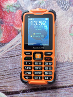 Телефон кнопочный Maxvi R1 Оранжевый / Защита от влаги IP68 #23, Валентина П.