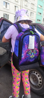 Рюкзак школьный для девочки подростка 17,2 л А4 с анатомической спинкой SkyName (СкайНейм), с пеналом и слотом USB #72, Габдуллина Г.