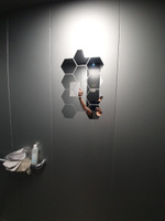 Зеркальные наклейки соты / Зеркальный декор на стену #4, Елена