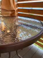 Стол садовый NOLITA d60хh70см, коричневый, садовый стол круглый, металлический, дачный, для дома, для дачи, для сада #4, Анна Р.