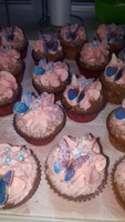 Вафельные картинки для украшения торта "Вафельные Бабочки", декор для торта и выпечки #37, Екатерина А.