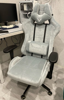 Кресло компьютерное игровое Zombie, ткань, серое, крестовина металл, геймерское, с подголовником #39, Денис К.