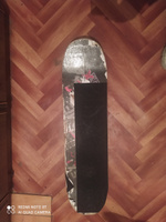 Деки для скейтборда, Шкурка для трюкового самоката , скейта GRIPTAPE, размер 15см х 60см, цвет черный #1, Анастасия