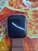 Гидрогелевая защитная пленка (Глянцевая) для Apple Watch Series 7, 8, 9 (45mm) 3шт/бронепленка эпл вотч 7 8 9 45мм #131, Светлана П.