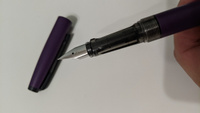 Ручка перьевая чернильная Малевичъ с конвертером, перо EF 0,4 мм, цвет корпуса: фиолетовый #38, Багрова Алина