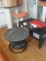 Журнальный стол Тюльпан с полкой, прикроватный столик в стиле лофт #2, Оксана З.