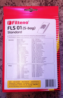 Мешки-пылесборники Filtero FLS 01 (S-bag ) Standard для пылесосов ELECTROLUX,PHILIPS,бумажные,5 штук+фильтр. #50, Кулигина Е.