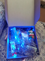 Крафтовая подарочная коробка, праздничная картонная упаковка с наполнителем и атласной лентой, самосборная #85, Алла Г.