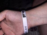 Набор силиконовых браслетов Аниме желтый / бижутерия для мужчин / украшения для женщин / парные браслеты на руку / комплект браслетов в подарок серии anime #41, Наталья Щ.